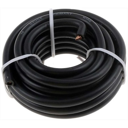 Dorman Primary Wire, Automotive, 10 AWG, Copper, Black, PVC Jacket, Stranded D18-85702